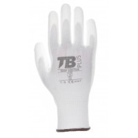 LUVA POLY REV/PALMA PU BRANCO 500P URETAN